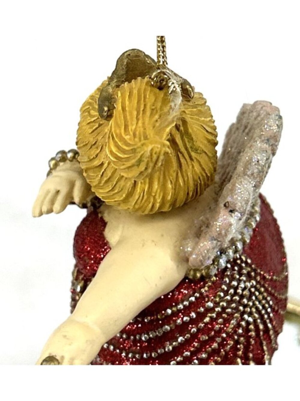 Katherine’s Collection Mermaid 3.75" Christmas Ornament Red Dress Gold Curvy - Picture 6 of 8